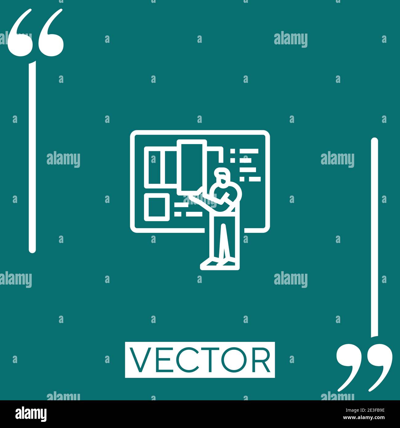 planner vector icon Linear icon. Editable stroked line Stock Vector