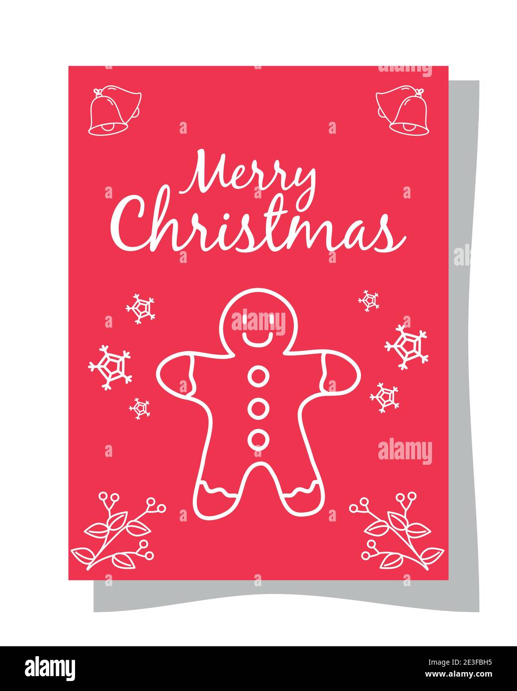 Classic gingerbread cookie Stock Vector Images - Alamy