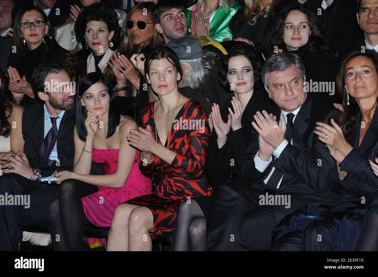 Milla Jovovich, Eva Green attend the Christian Dior's Fall-Winter 2009