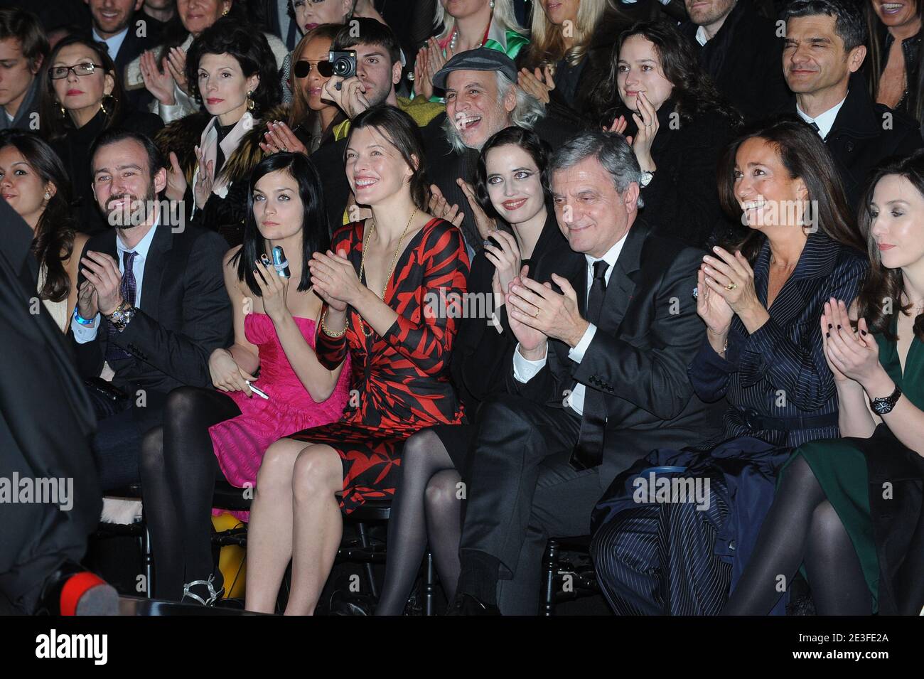 Milla Jovovich and Eva Green attend the Christian Dior's Fall-Winter