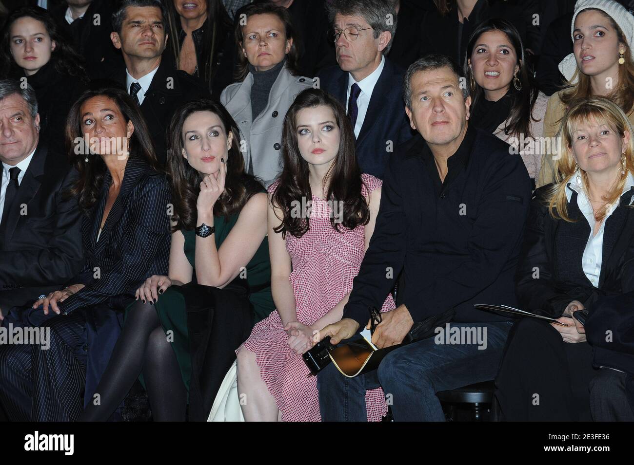 Elsa Zylberstein, Roxane Mesquida and Mario Testino attend the