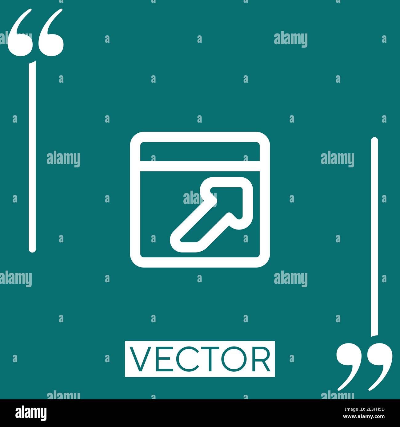 logout outlined interface button vector icon Linear icon. Editable stroke line Stock Vector