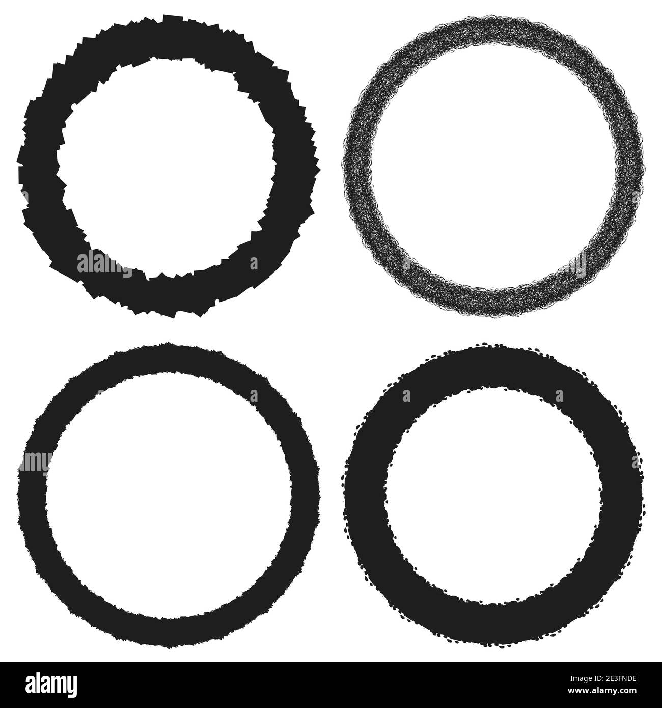 Circle Frame Set Stock Vector Image & Art - Alamy