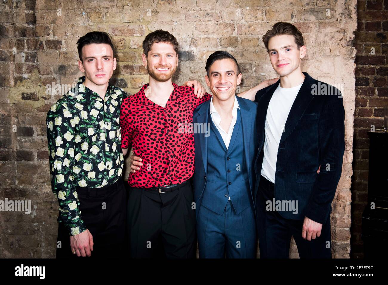 Samuel H Levine Kyle Soller Matthew Lopez And Andrew Burnap Attend The Inheritance Press Day