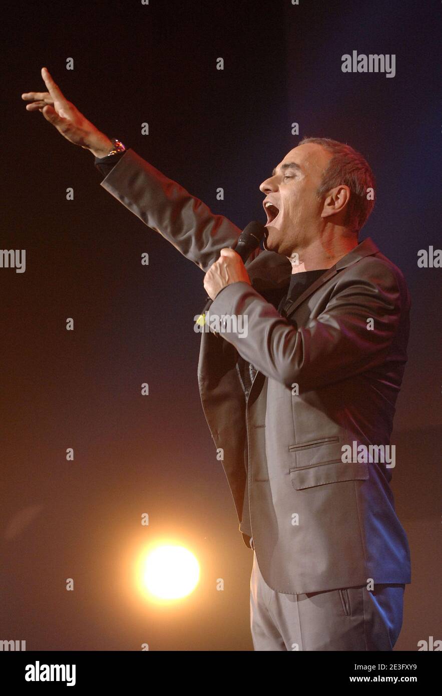 Jean-Pierre Mader performs live during RFM Party 80, at the Zenith in  Paris, France, on March 26, 2009. Photo by Giancarlo  Gorassini/ABACAPRESS.COM Stock Photo - Alamy