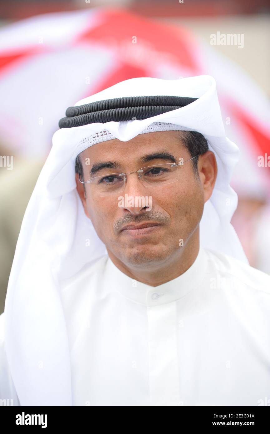 Mohamed Ali Alabbar (or Al Abbar), chairman of 'Emaar', the company that is building 'Burj Dubai', the world's tallest building, seen at the 14th 'Dubai World Cup', in Dubai, United Arab Emirates on March 28, 2009. The 'World Cup' is known as the world's 'richest race' with 6 million dollars for the last race, and 21 million dollars for the different races in the same day. Photo by Ammar Abd Rabbo/ABACAPRESS.COM Stock Photo