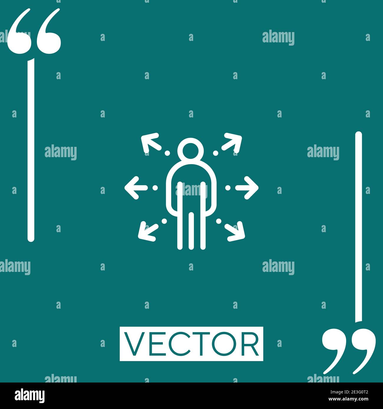 humanpictos vector icon Linear icon. Editable stroked line Stock Vector