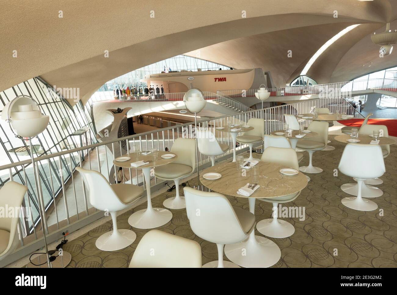 TWA restaurant at JFK airport Queens NYC Stock Photo Alamy