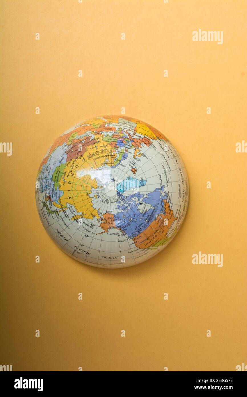 World globe model. Global business and ecology concept Stock Photo Alamy