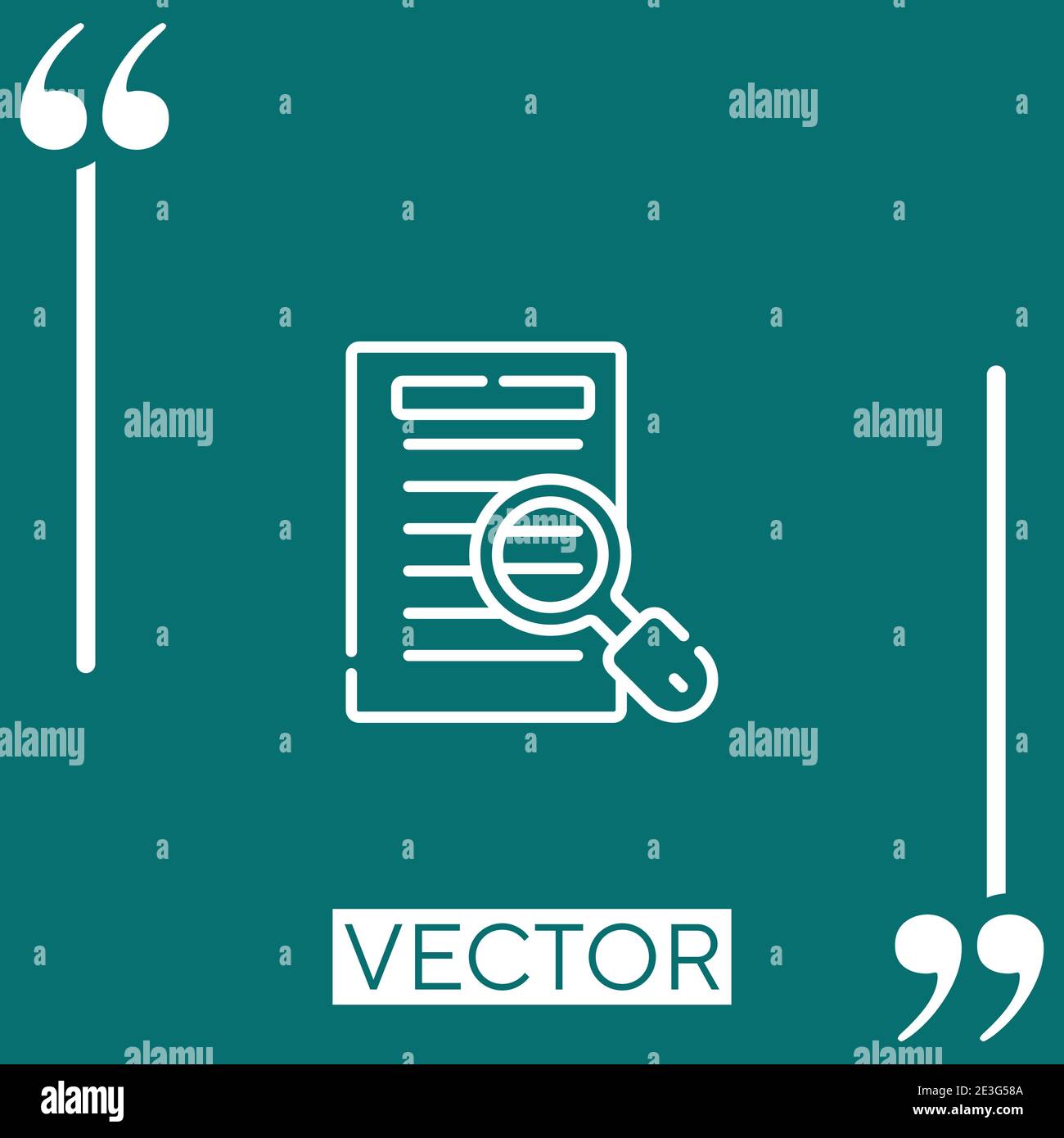 case study vector icon Linear icon. Editable stroked line Stock Vector
