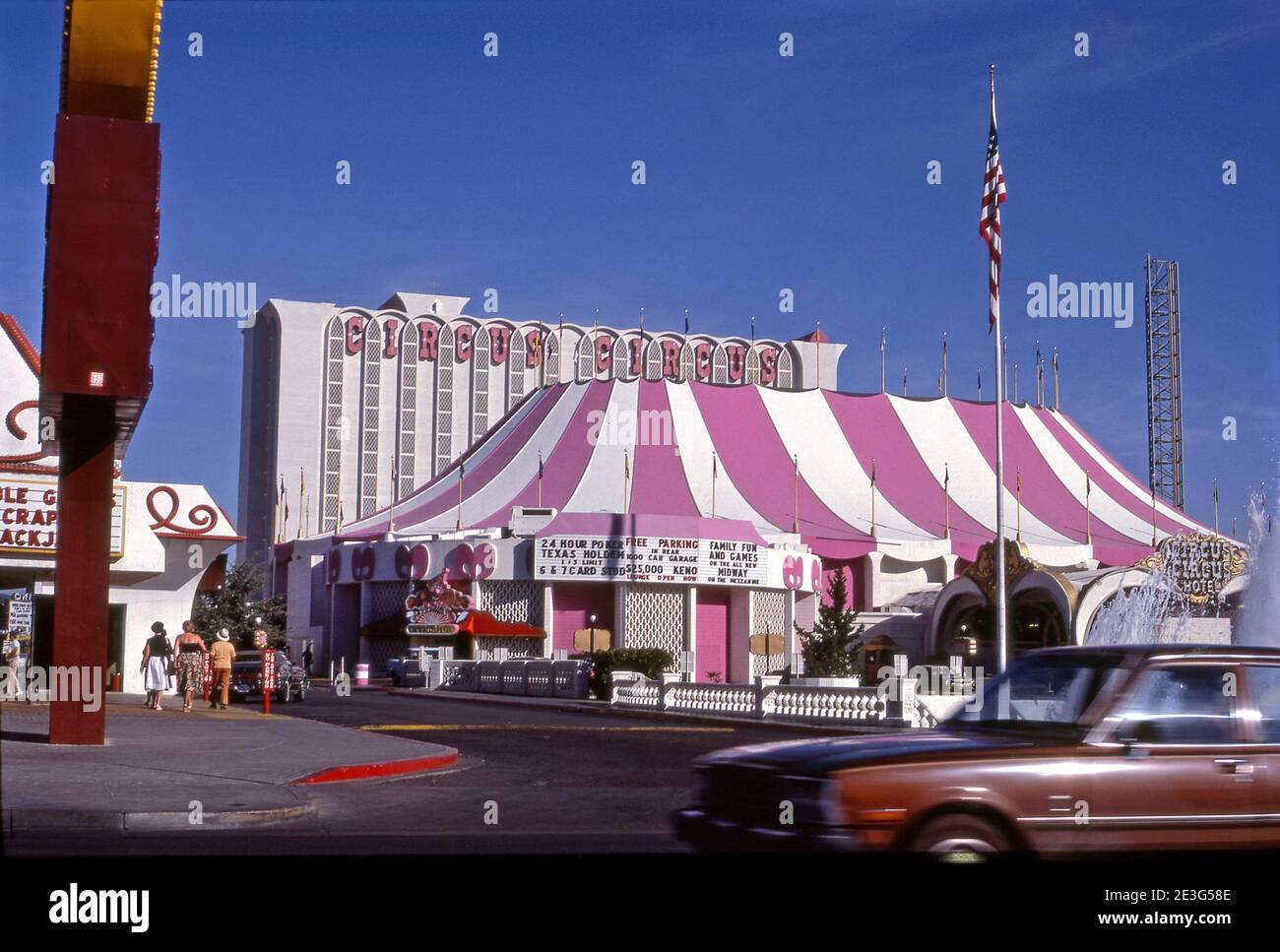 Circus Circus Hotel in Las Vegas, Nevada circa 1970s. Stock Photo