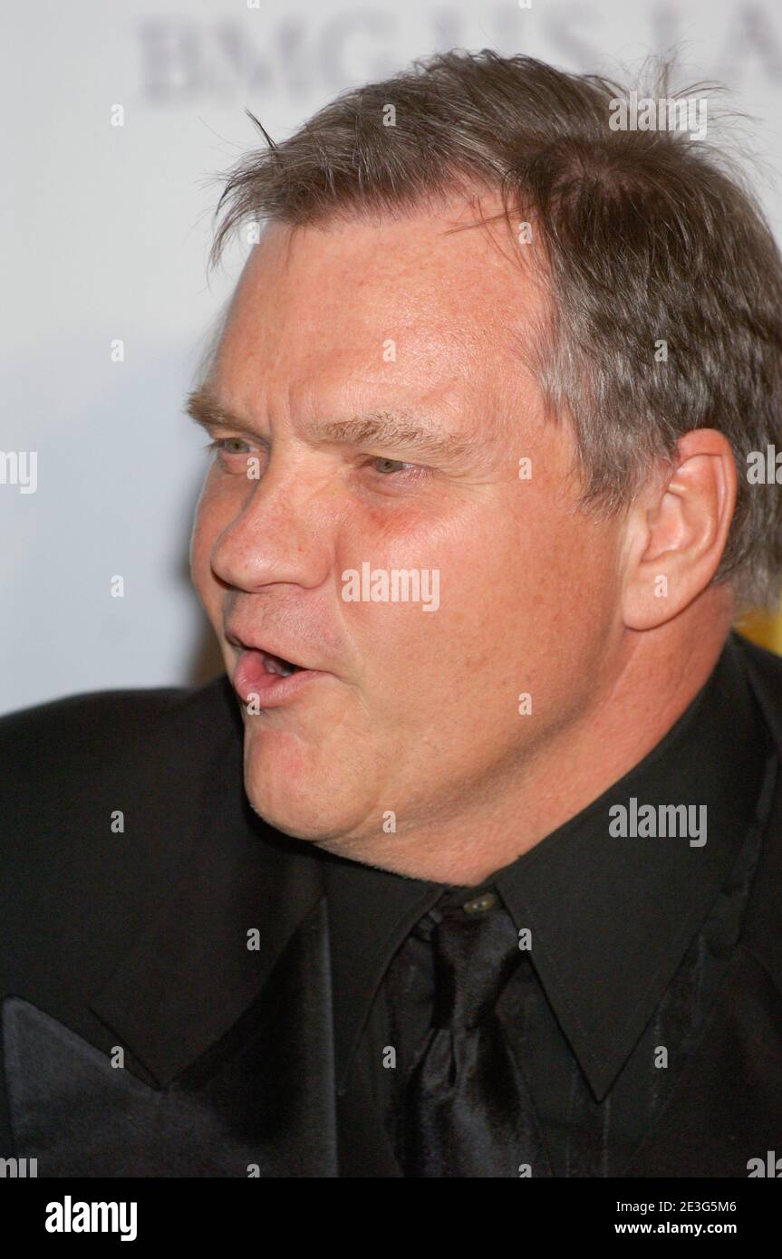 Singer / Actor Meat Loaf attends arrivals for Clive Davis Pre-Grammy Party at the Beverly Hilton Hotel on February 09, 2008 in Los Angeles, California. Credit: Jared Milgrim/The Photo Access Stock Photo