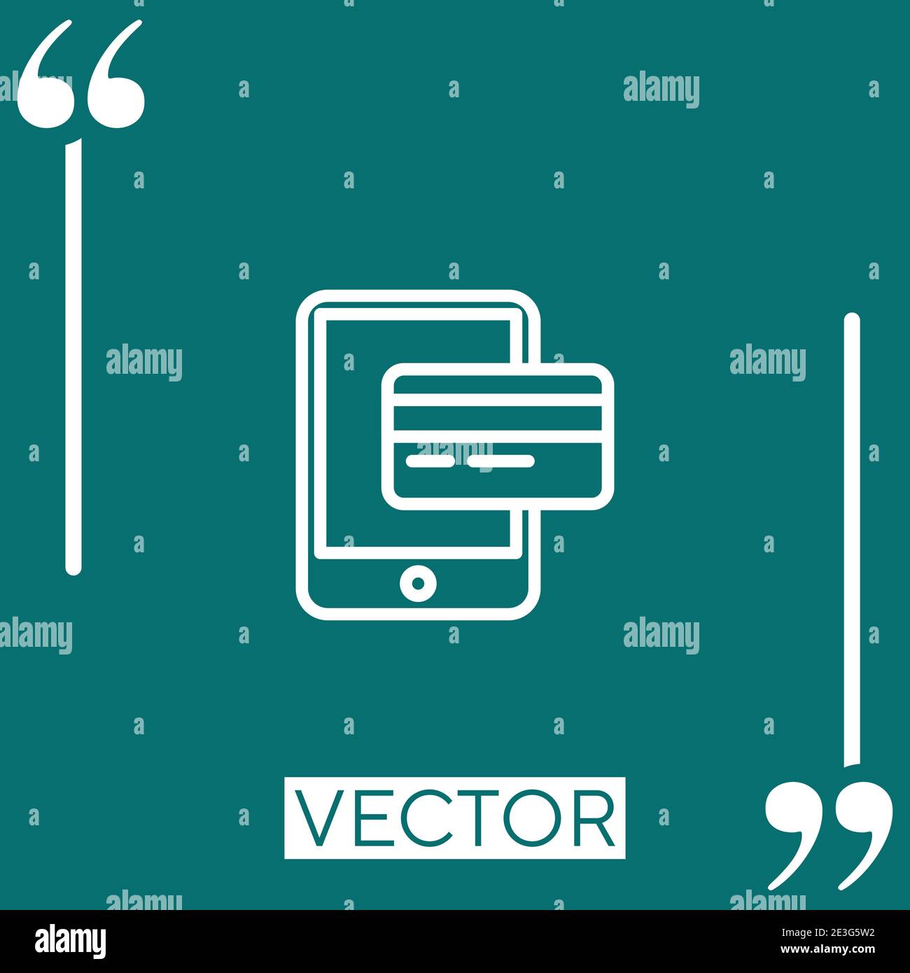 ipad vector icon Linear icon. Editable stroked line Stock Vector