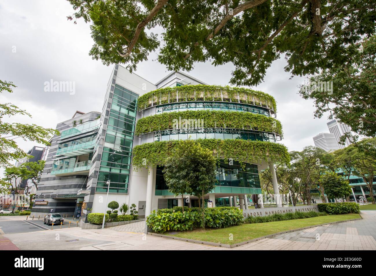 Singapore 17th Jan 2021: Singapore Management University (SMU) is the third autonomous university in Singapore.  It was established in July 2000. Stock Photo