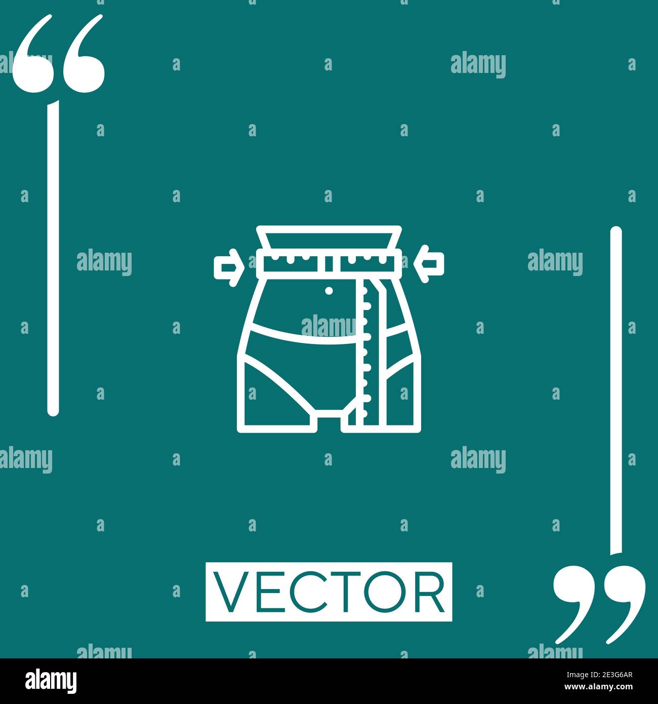 diet vector icon Linear icon. Editable stroke line Stock Vector