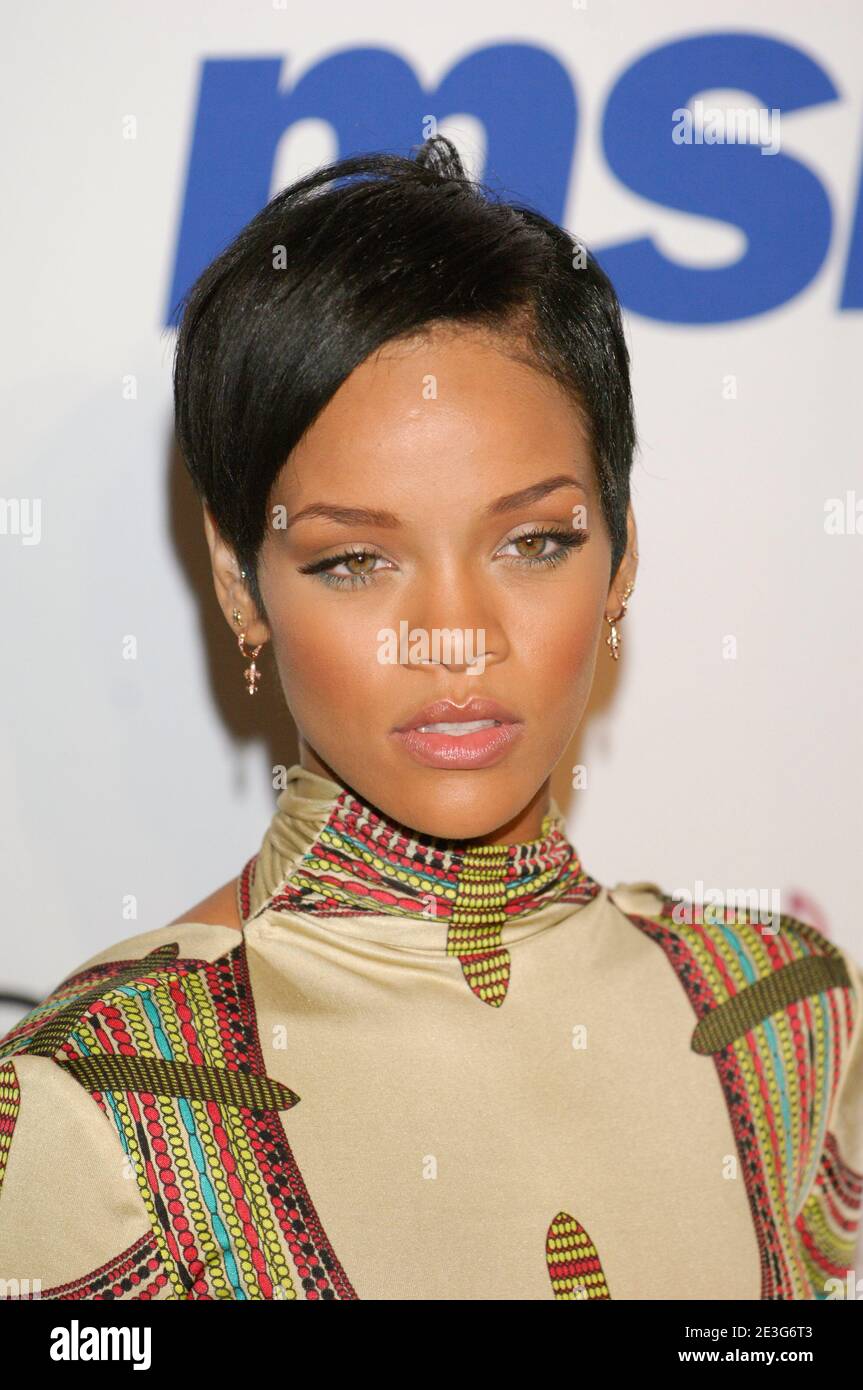 Singer Rihanna attends arrivals for Clive Davis Pre-Grammy Party at the Beverly Hilton Hotel on February 09, 2008 in Los Angeles, California. Credit: Jared Milgrim/The Photo Access Stock Photo