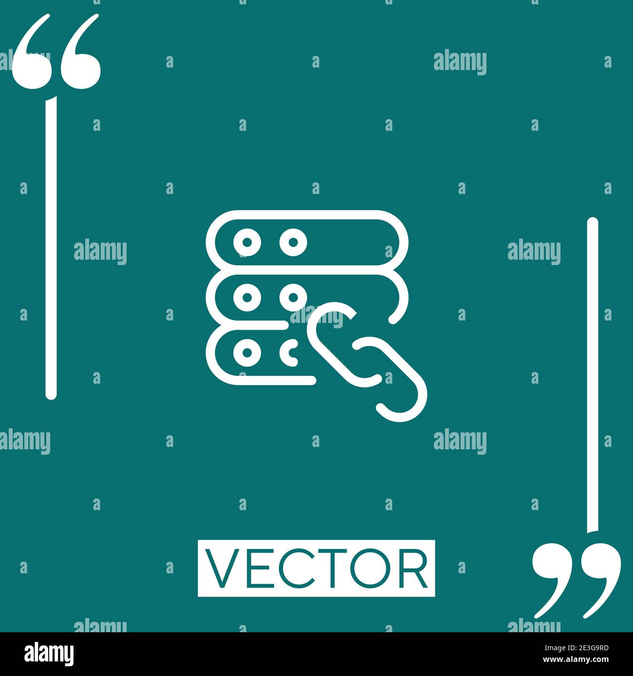 link Linear icon. Editable stroke line Stock Vector