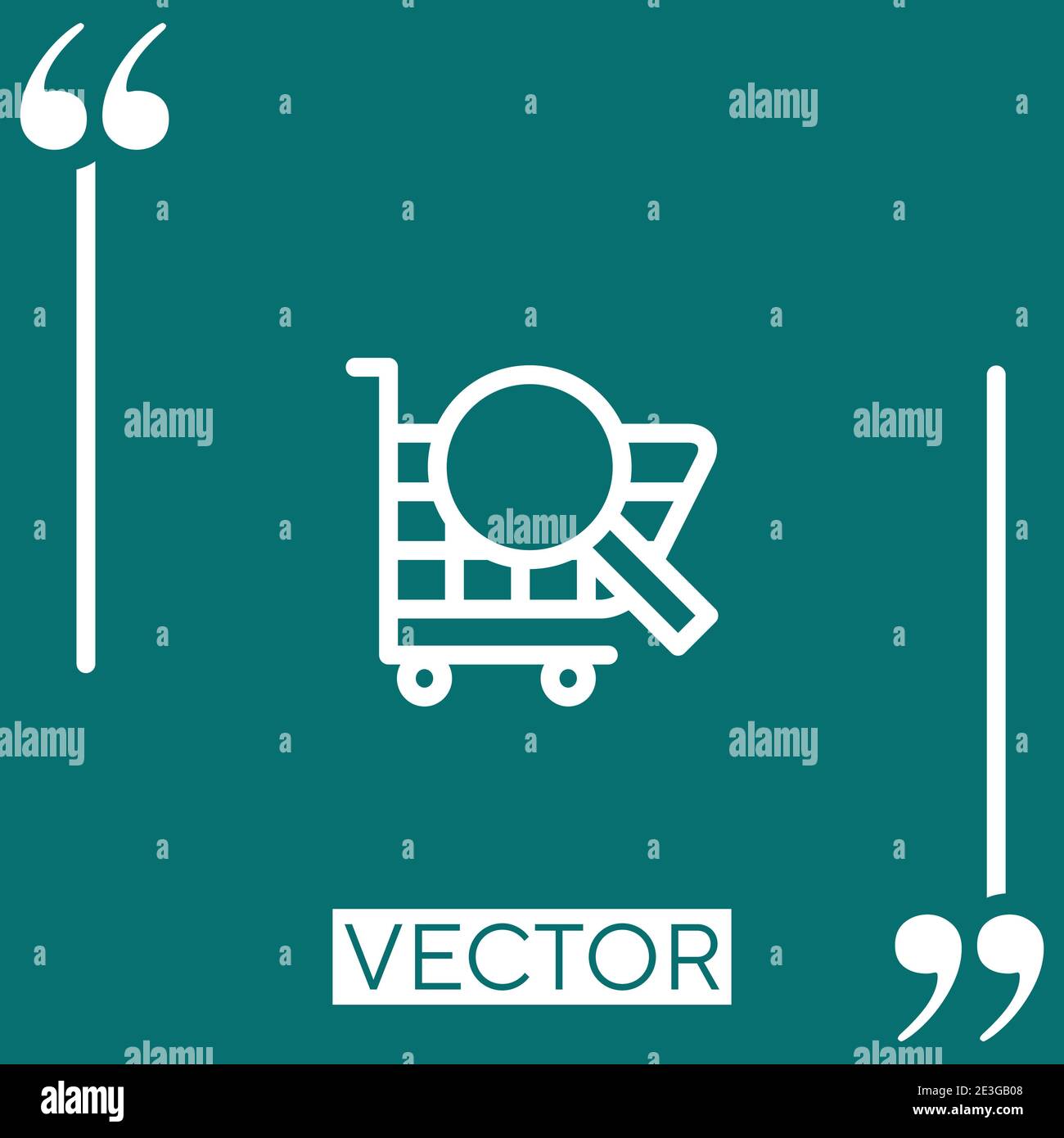 market research vector icon Linear icon. Editable stroke line Stock Vector