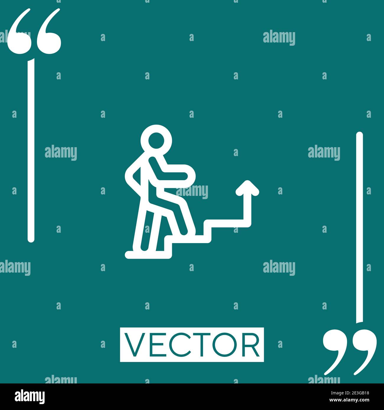 success vector icon Linear icon. Editable stroked line Stock Vector