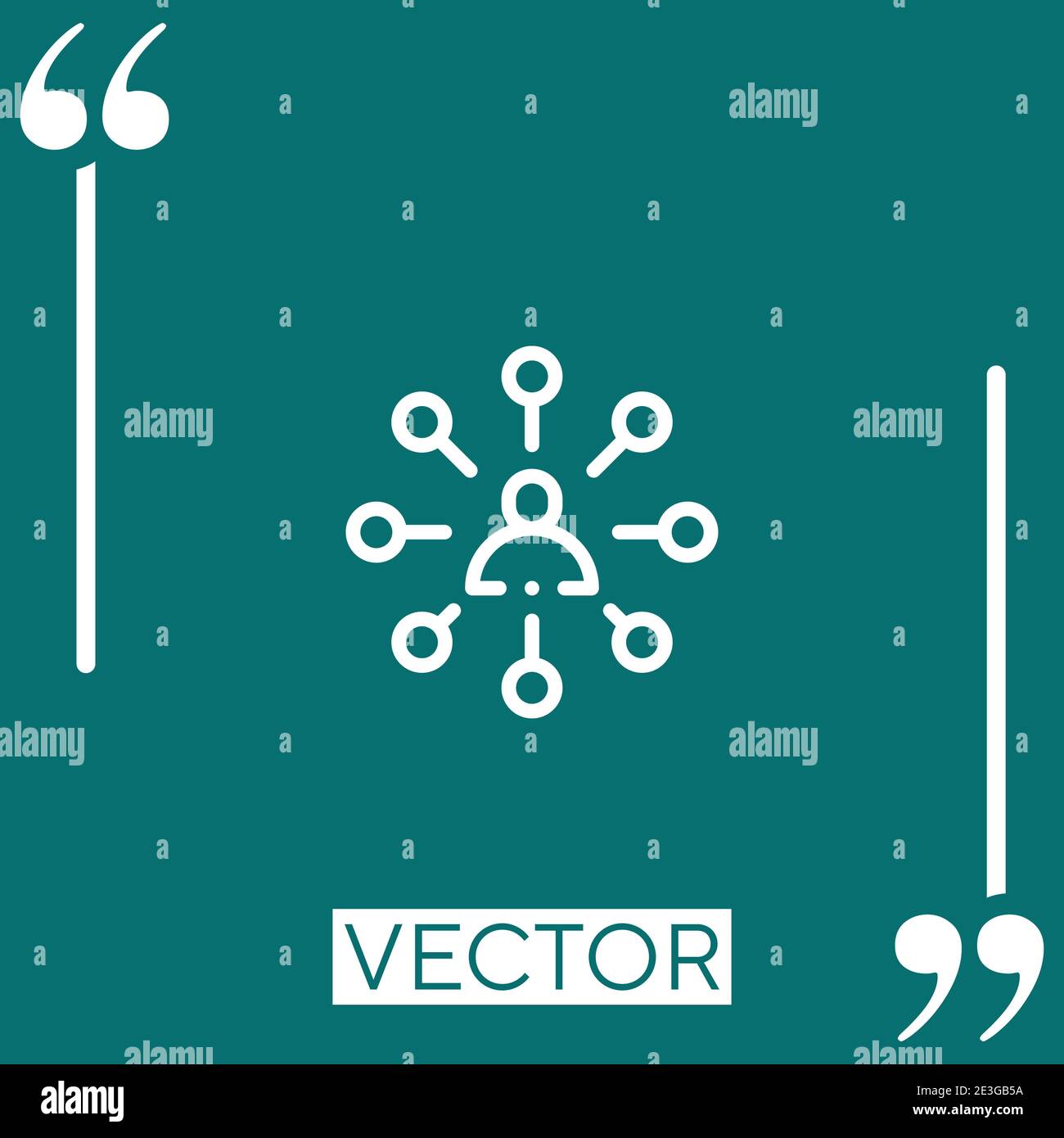 Influencer marketing icon linear Stock Vector Images - Alamy
