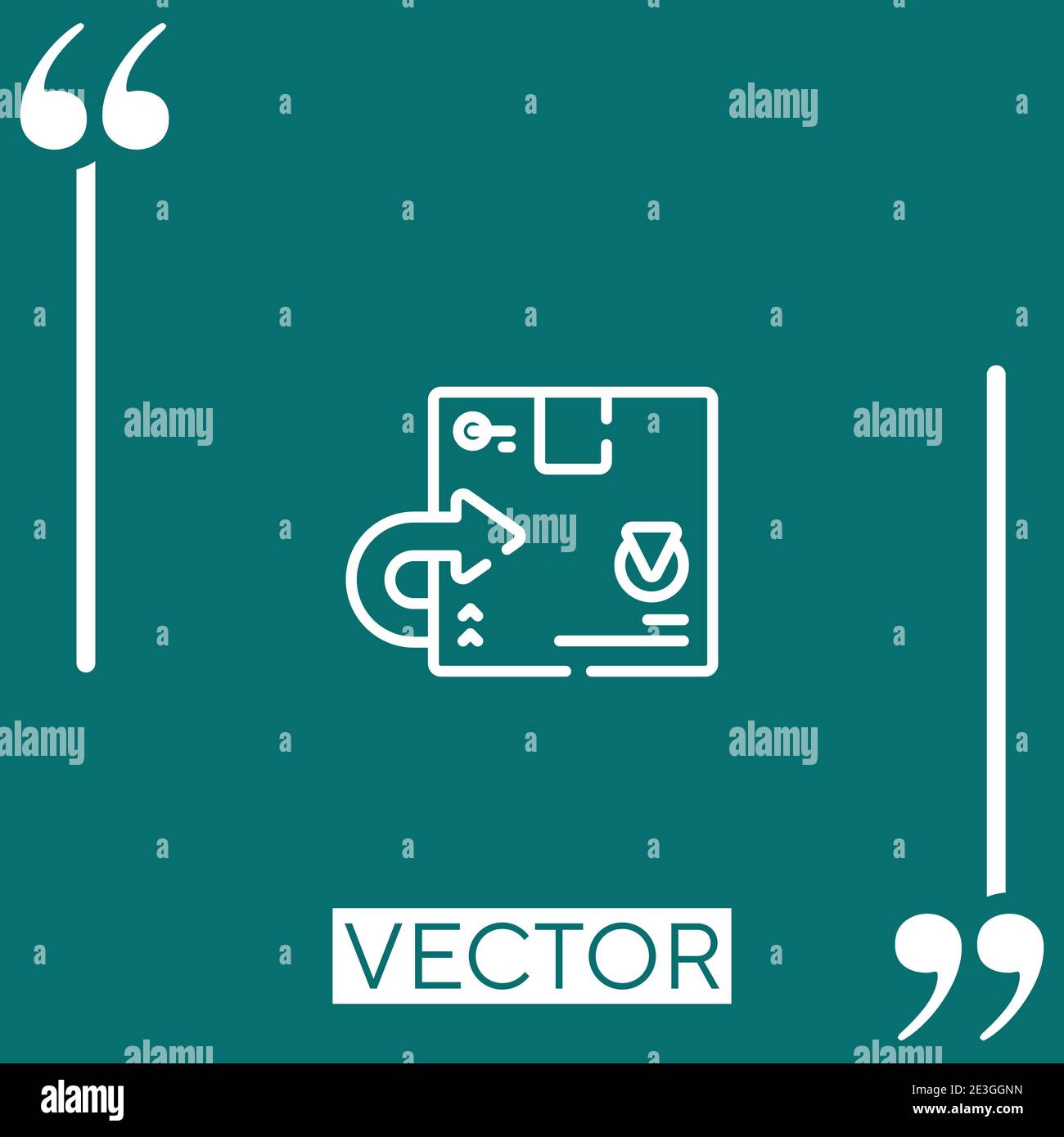 sent vector icon Linear icon. Editable stroked line Stock Vector