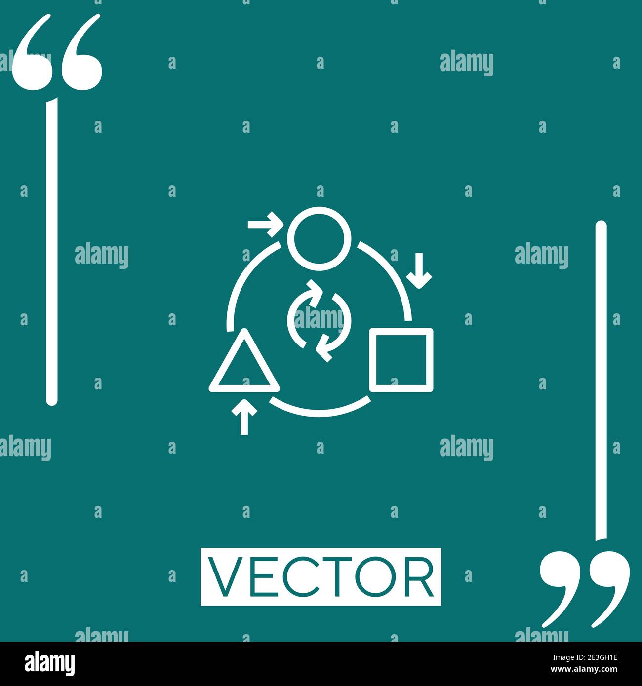 adaptation vector icon Linear icon. Editable stroke line Stock Vector