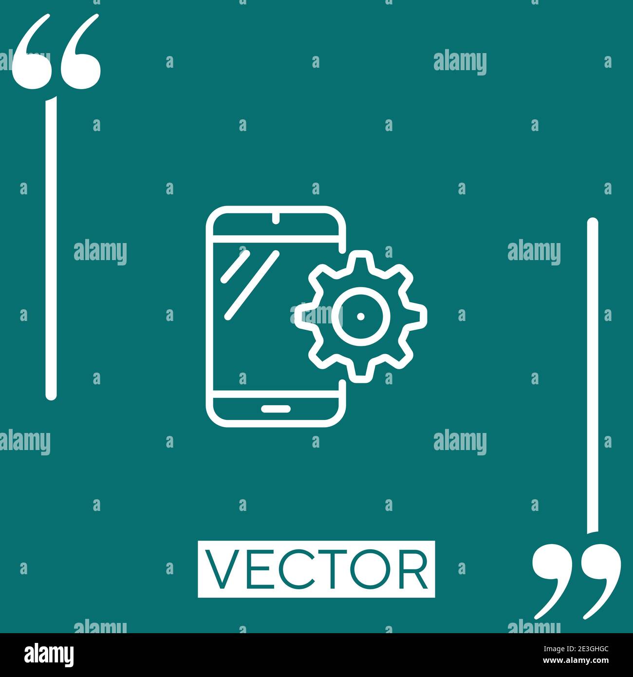 development vector icon Linear icon. Editable stroke line Stock Vector ...