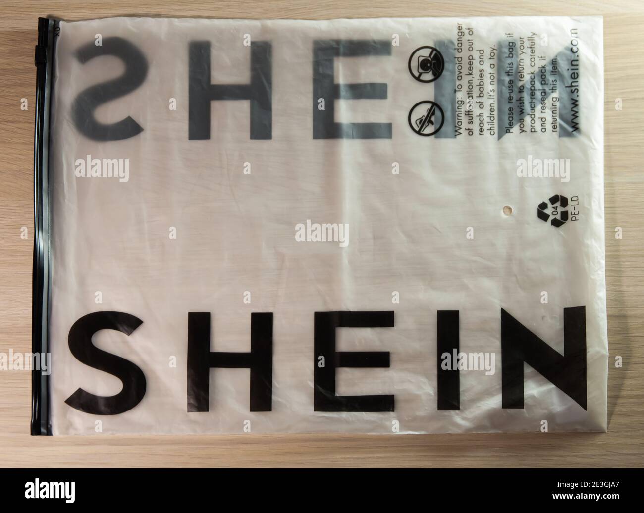 Krasnodar, Russia-December 7, 2020: packaging with the Shein logo. Isolated  on a white background Stock Photo - Alamy