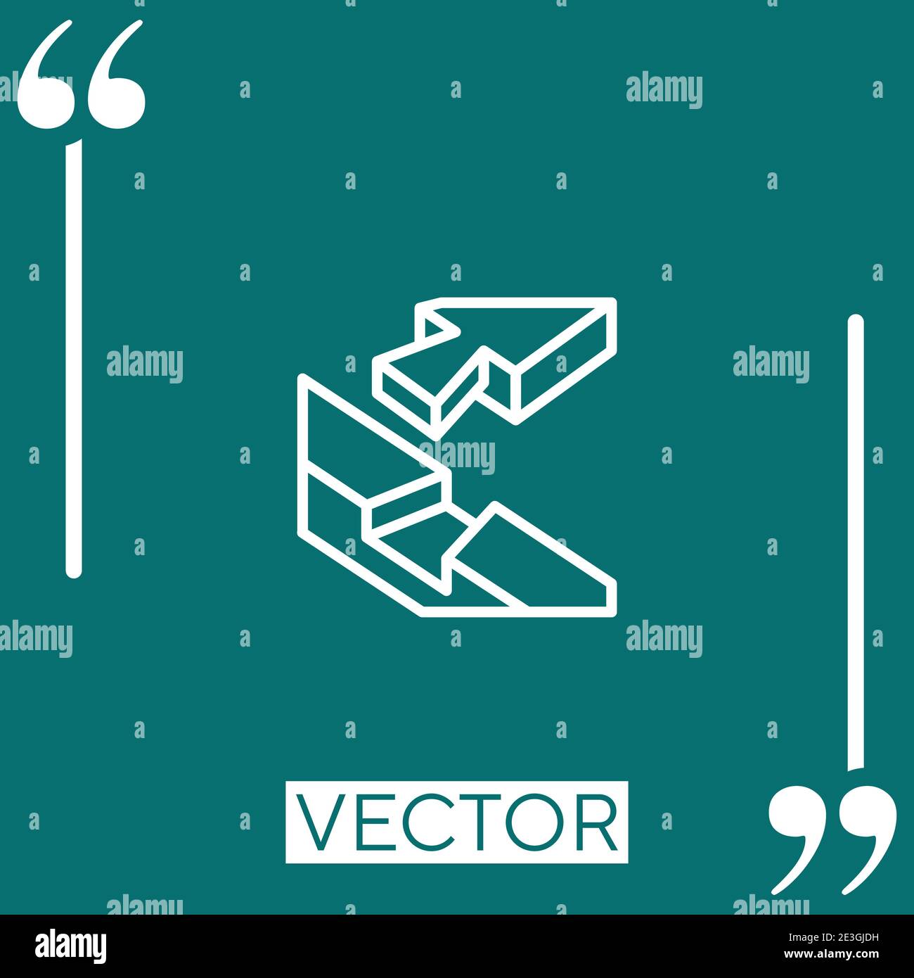 joint vector icon Linear icon. Editable stroke line Stock Vector Image ...