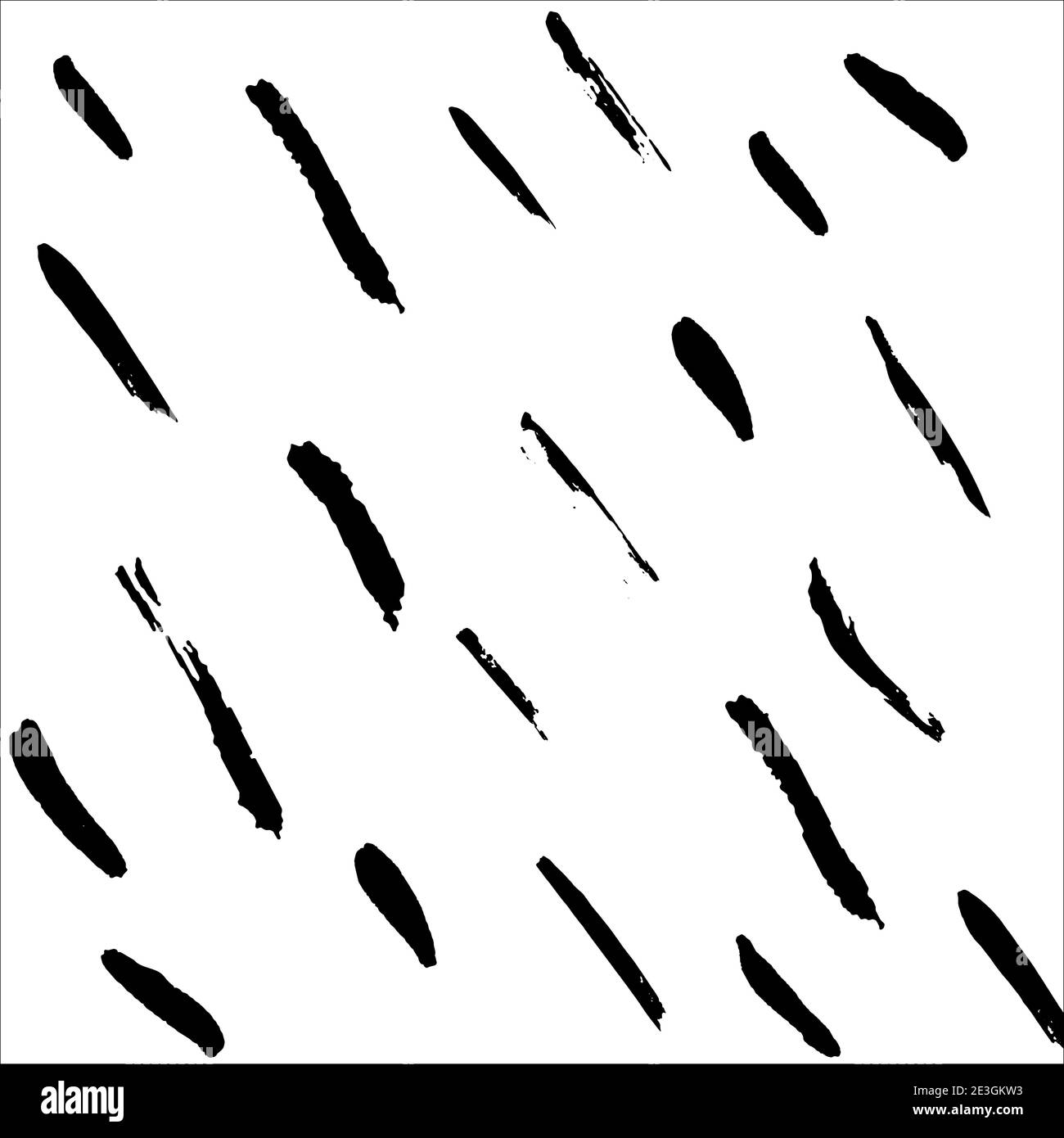 Abstract background. Abstract black ink brush on a white background