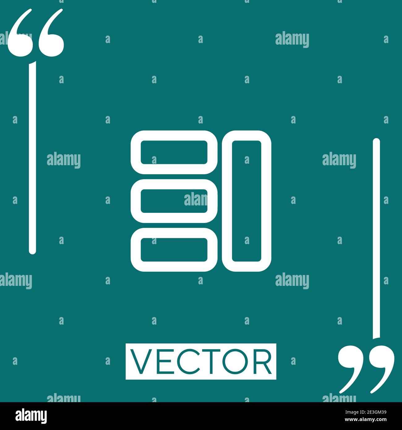 webpage organization outlined button of interface Linear icon. Editable stroke line Stock Vector