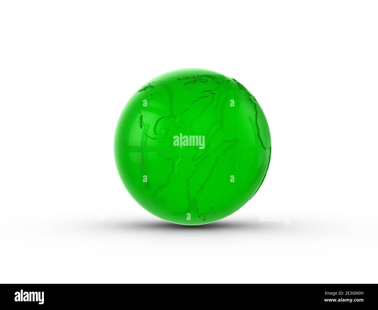 Glass world globe on white background. 3d illustration Stock Photo Alamy