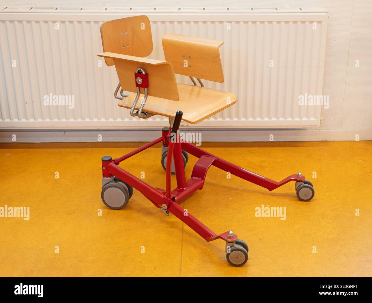 Special chair for disabled children, adjusted chair that can be used at