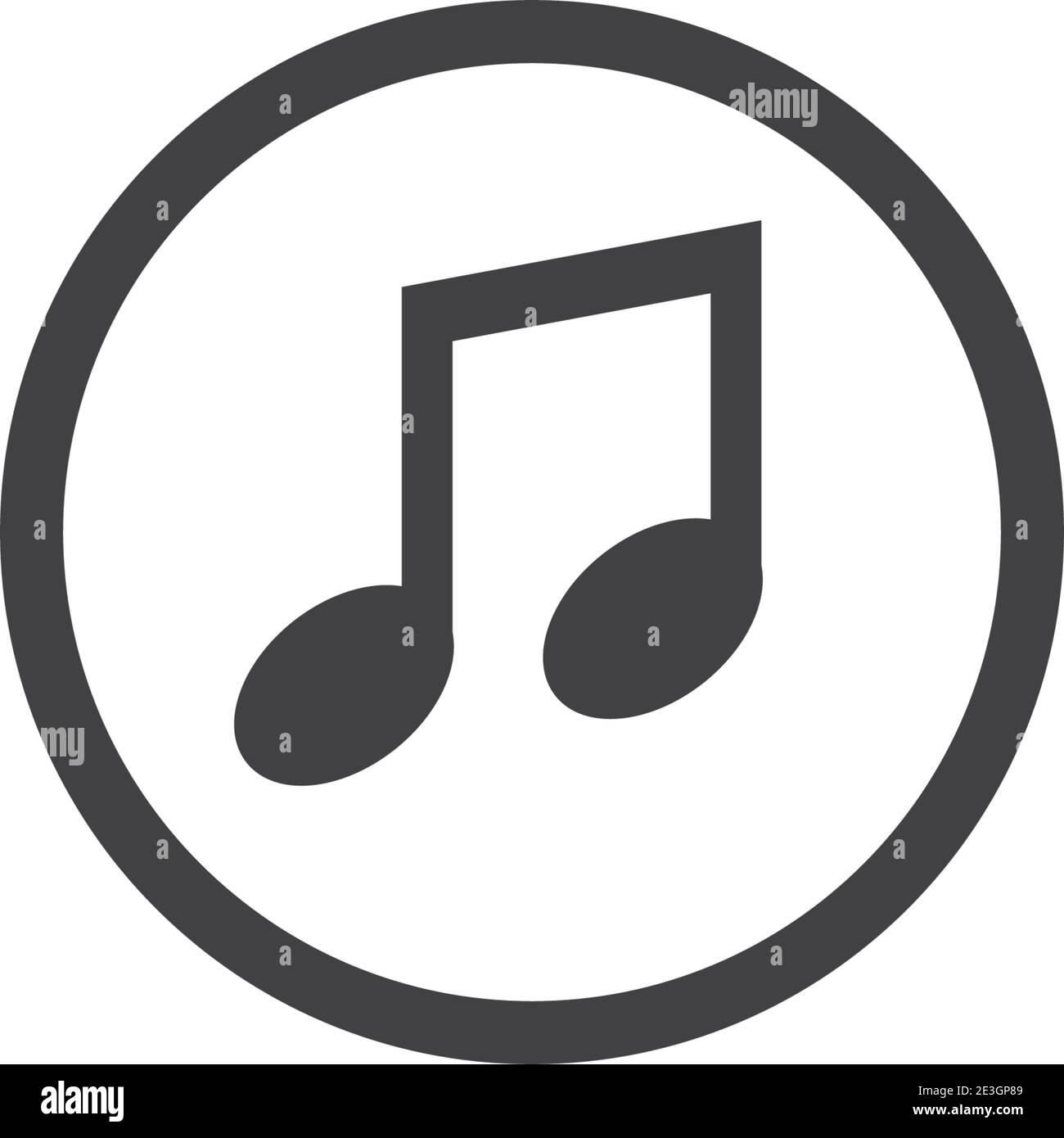 Music note Icon Vector illustration design Stock Vector Image & Art - Alamy