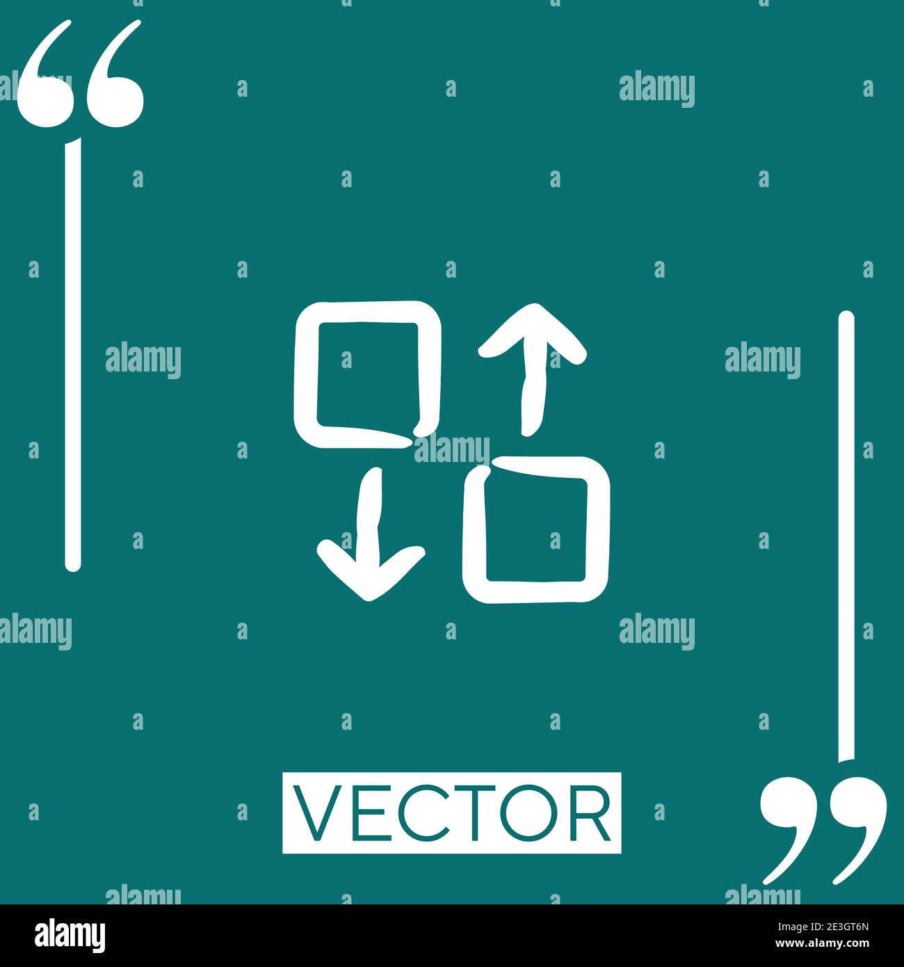 transfer vector icon Linear icon. Editable stroke line Stock Vector ...