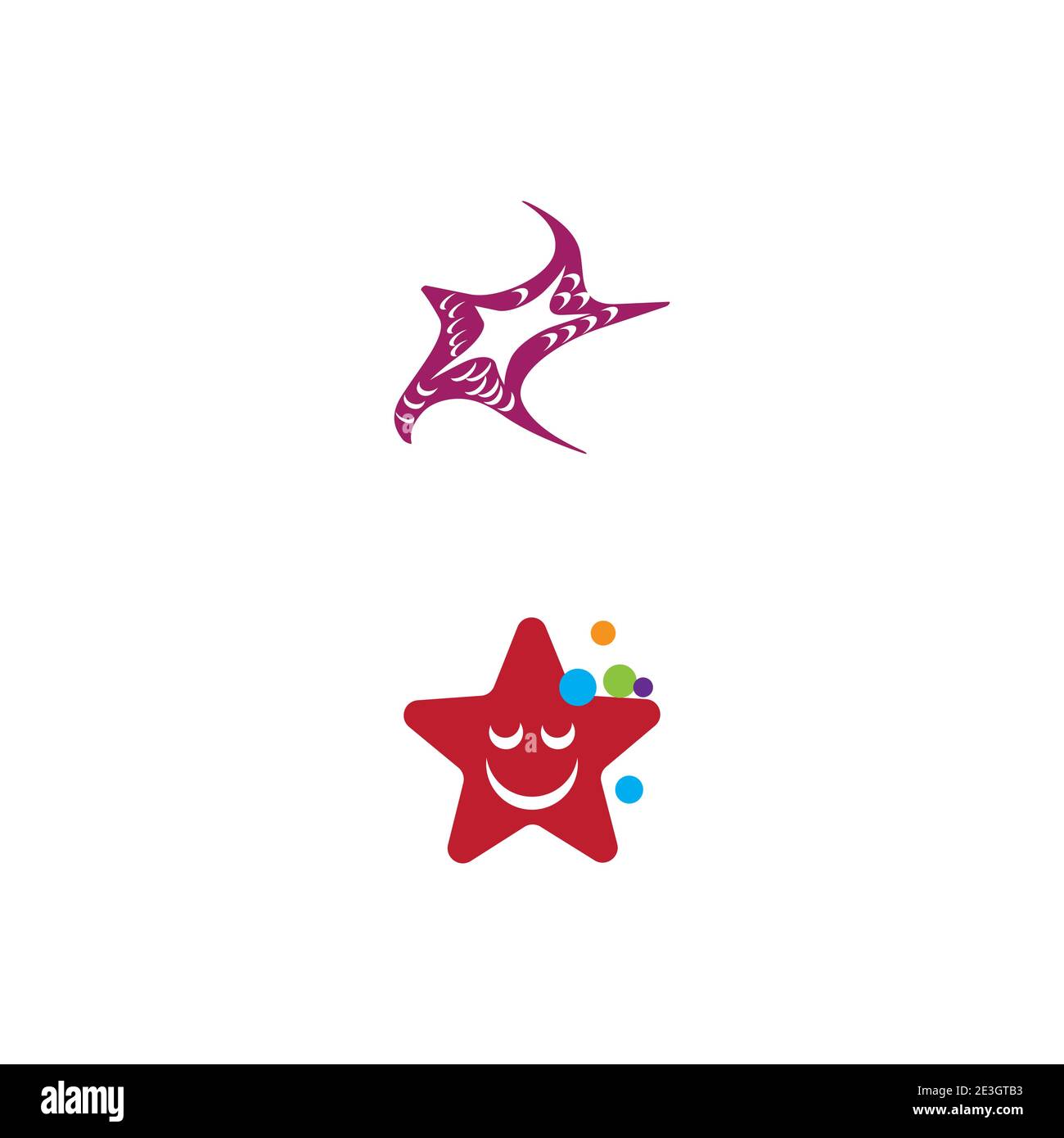 Star Fish Logo Template vector icon illustration design Stock Vector
