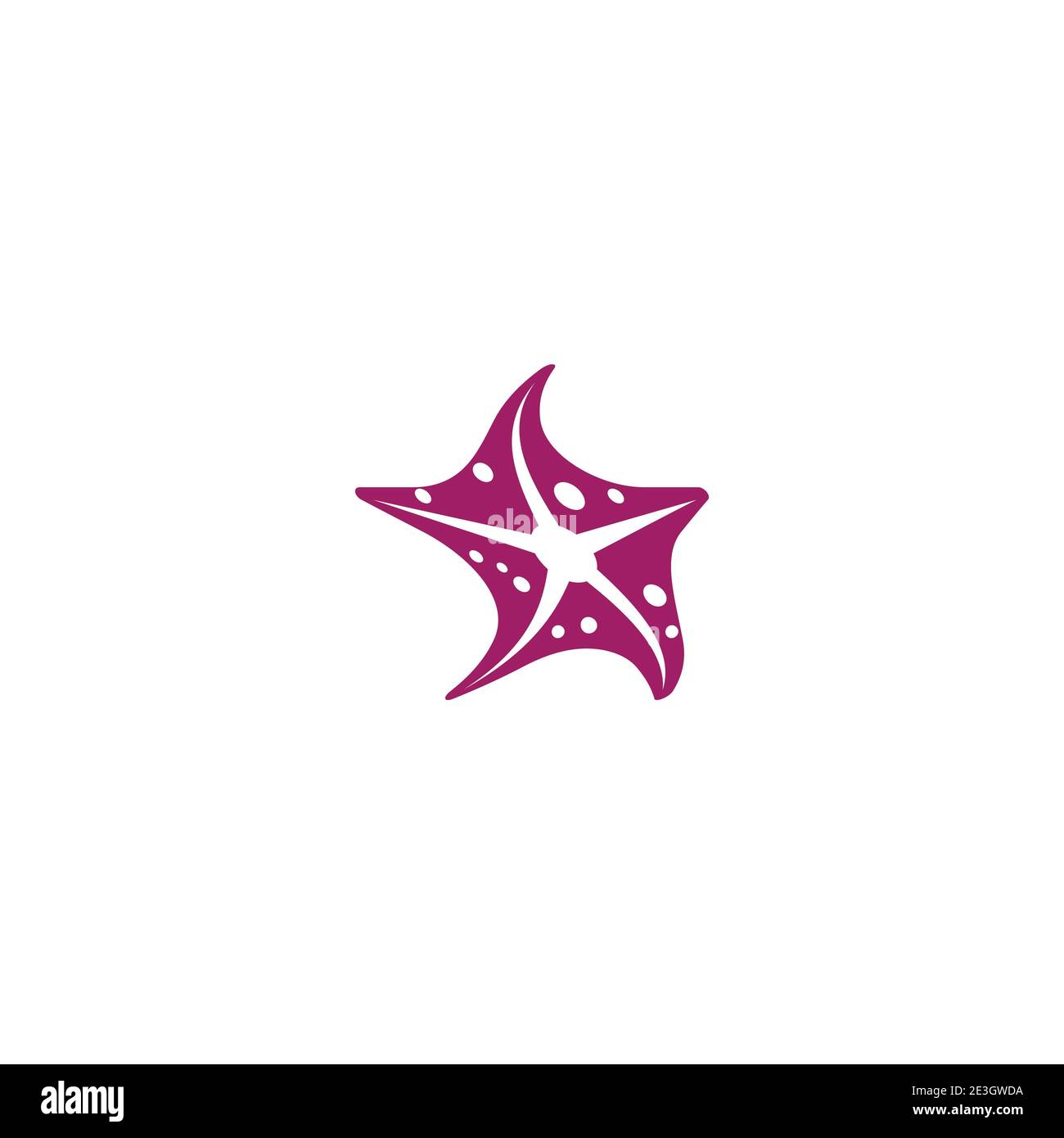 Star Fish Logo Template vector icon illustration design Stock Vector