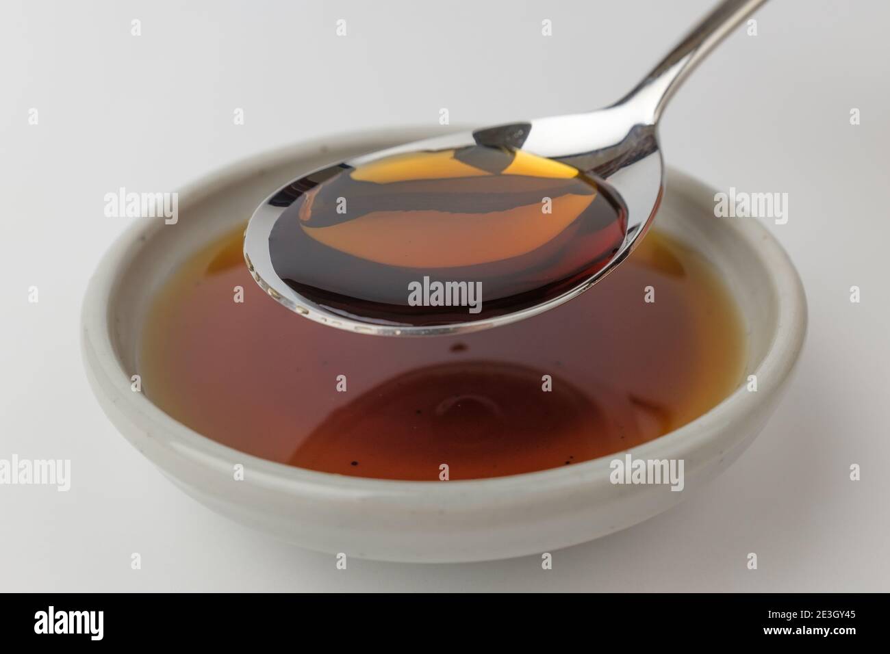 Liquid spices made from anchovies. Seafood flavored liquid sauce