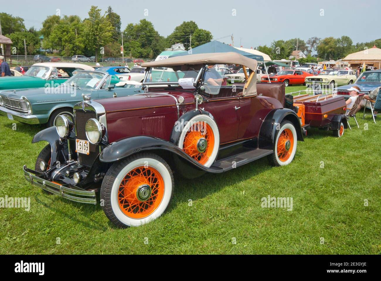 Vintage car show, North America Stock Photo