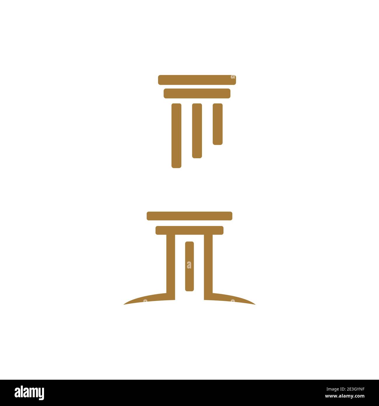 Column icon Logo Template vector illustration design Stock Vector