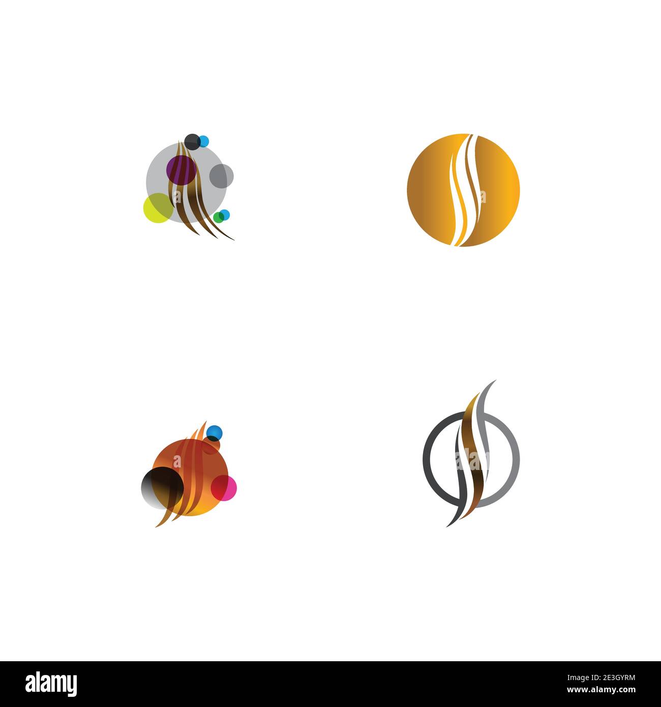Hair icon Vector Illustration design Logo template Stock Vector