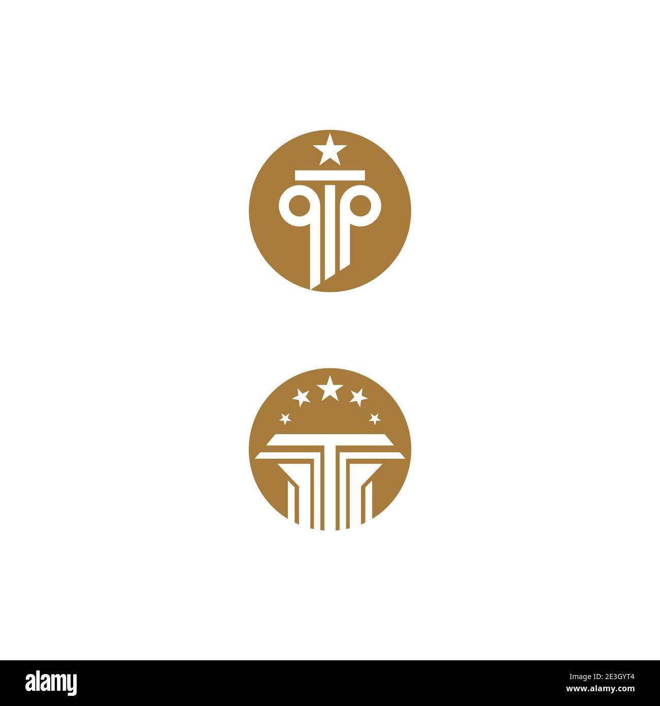 Column icon Logo Template vector illustration design Stock Vector