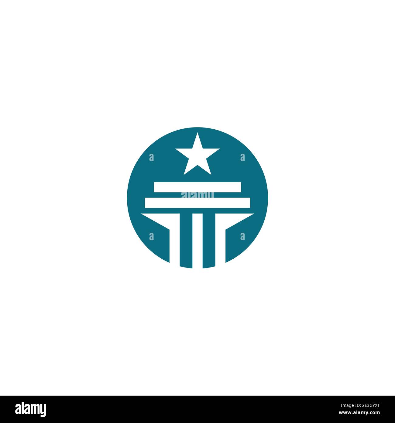 Column icon Logo Template vector illustration design Stock Vector