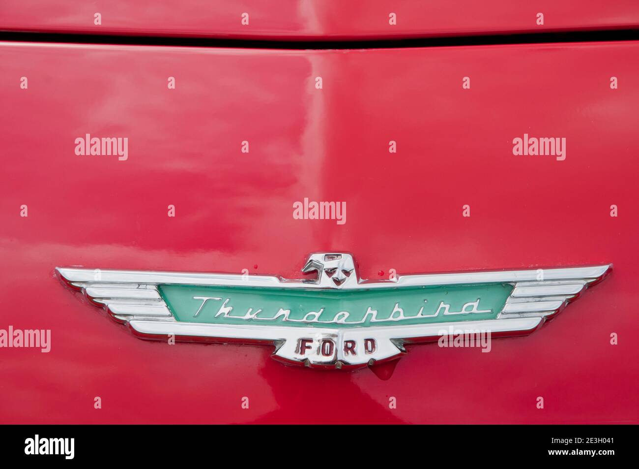 Ford Thunderbird emblem Stock Photo