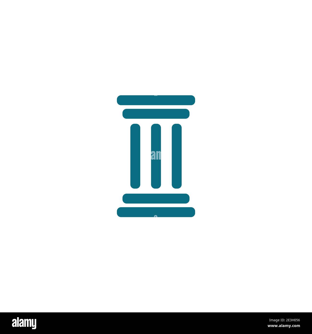 Column icon Logo Template vector illustration design Stock Vector