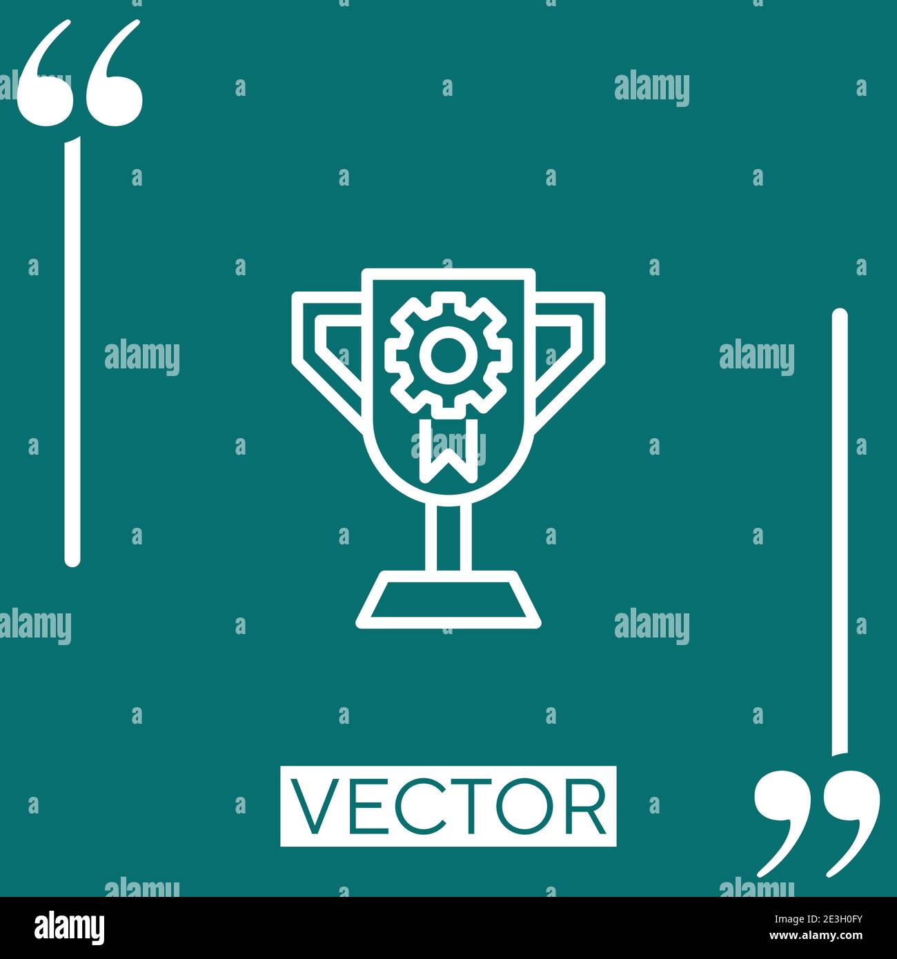 cup vector icon Linear icon. Editable stroke line Stock Vector