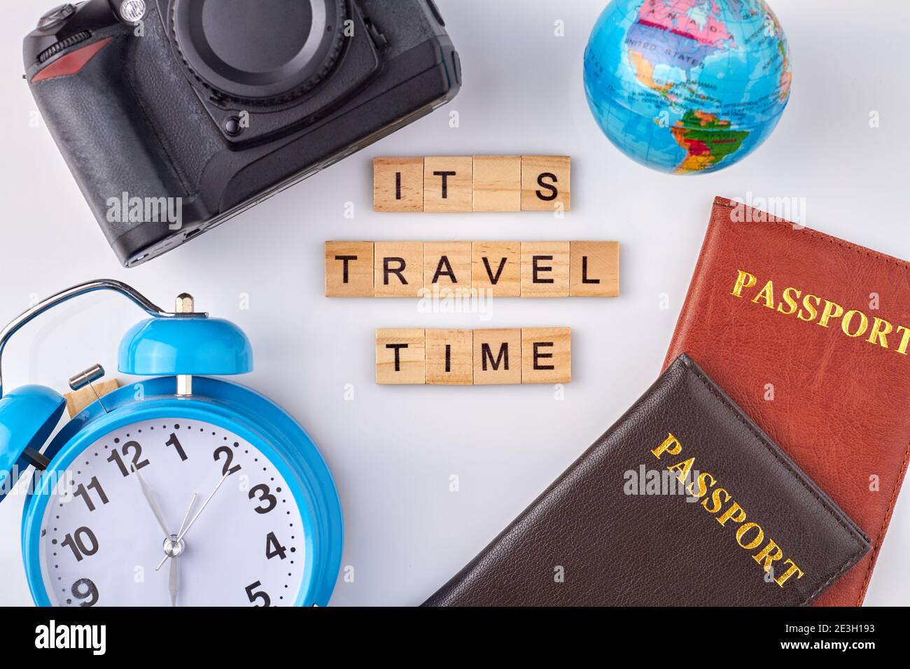 Essential things for travel Stock Photo Alamy