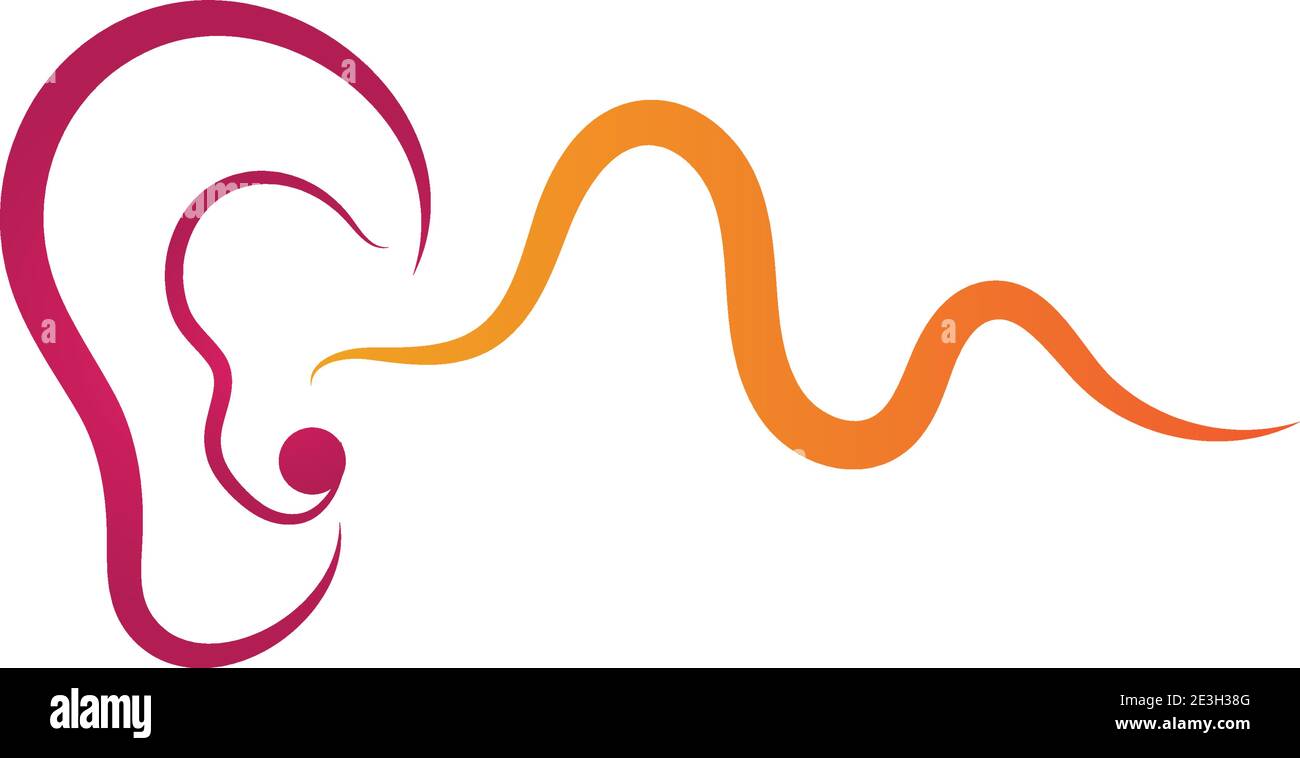 Hearing Logo Template vector icon design Stock Vector