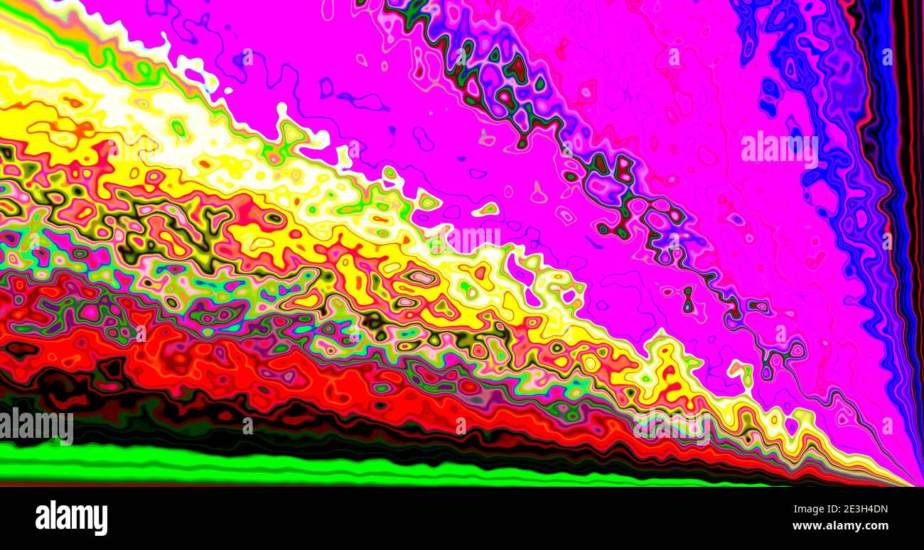 Rainbow multicolor absctract background. Template design. Psychedelic fractal. Stock Photo
