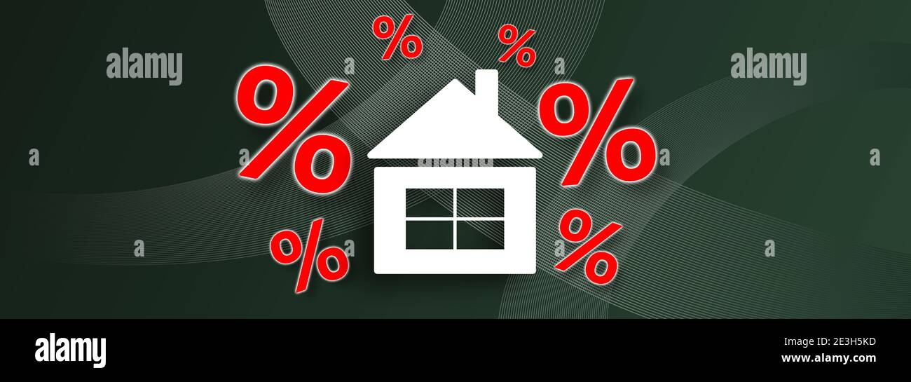 Illustration of an interest rates concept Stock Photo - Alamy